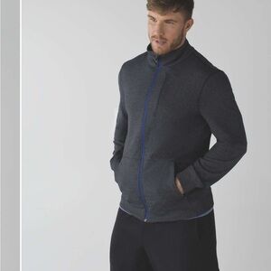 Men’s Lululemon PrePost Jacket Full Zip Gray Long Sleeve Luon - Size XL